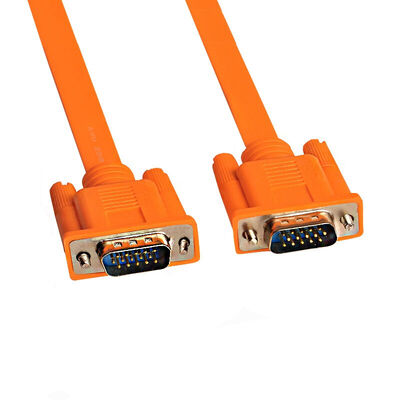 

Sanbao (Sanbao) SV-Y130G контактный HD VGA кабель / контактный разъем 3 метра видео высокой четкости плоский кабель оранжевый