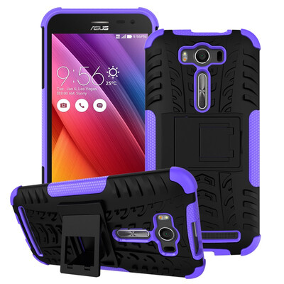 

Fivice Zenfone 2 Laser ZE500KL 50 inch Case TPU anti-fall tire pattern back clip bracket phone case