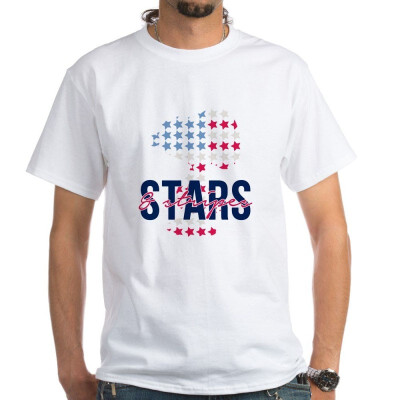 

CafePress Snoopy - Stars&Stripes - 100 Cotton T-Shirt White