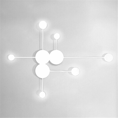 

Baycheer HL484424 24W High Bright White Light 6-LED Round Wall Sconce with Acrylic Lens in White
