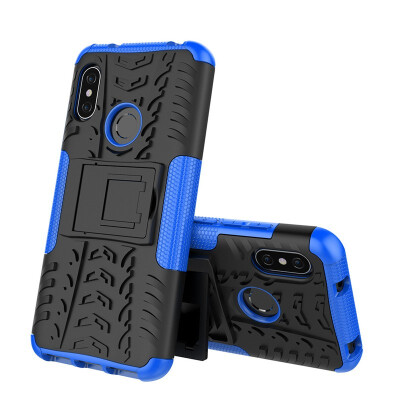 

Fivice Redmi 6 Pro Case TPU anti-fall tire pattern back clip bracket phone case