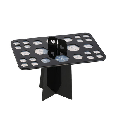 

Makeup Brush Tower Tree Air Drying Brush Holder 26 Hole Cosmetic Brush Drying Rack Brush Organizer Stand Black