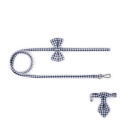 

Cloth Art Cat Dog Pet Collar with Matching Leash Lovely Hauling Cable Collar Leads Collars Traction Belt Suit