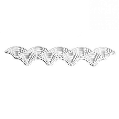 

UpperX Wavy lace Metal Stencil Metal Cutting Dies For DIY Scrapbooking Paper Card Craft Big Shot Snijmal En Embossing Dies