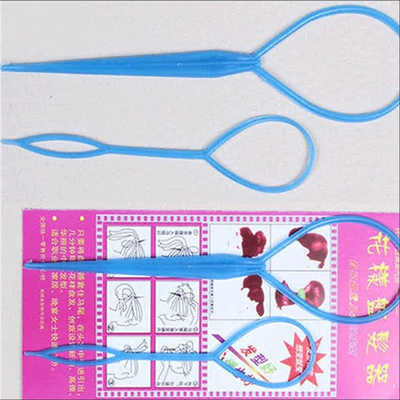

2pcs Fashion Topsy Tail Hair Braid Ponytail Hair Accessory Maker Styling Tool