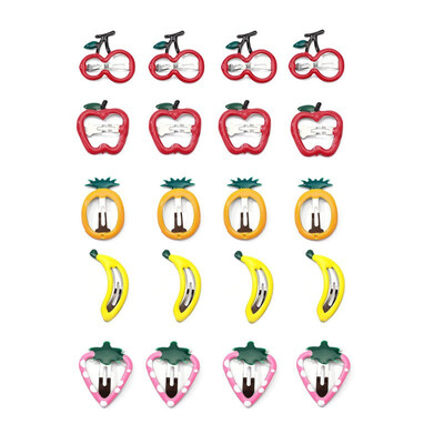 

20pcsLot 5cm Baby Hair Clips Cartoon Flamingo Pineapple Fruit Design Hairpin for Girl Baby Accessories