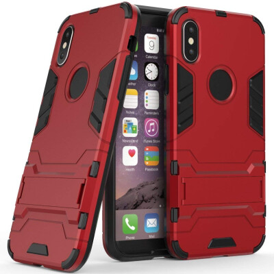 

Case for Apple iPhone XS 58 inch 2 in 1 Shockproof with Kickstand Feature Hybrid Dual Layer Armor Defender Protective Cover