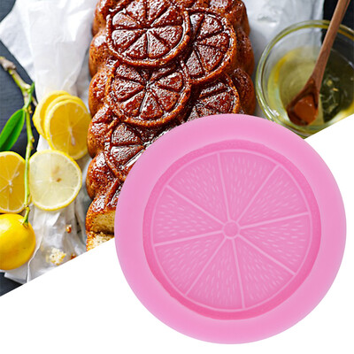 

New Silicone Fruit Lemon Shaped Mould Cake Emboss Fondant Chocolate Mold