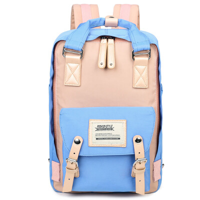 

Fragrance (XIASUAR) Secondary school student bag female large capacity backpack female multi-purpose student bag travel bag 9923 powder with blue