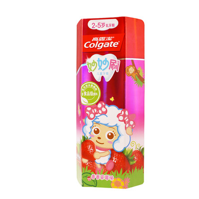 

Colgate Miao Mia brush children&39s toothpaste 2-5 years old fragrant strawberry 40 grams new&old packaging random delivery