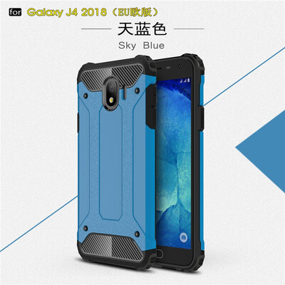 

Fivice Samsung Galaxy J4 2018 case Luxury Silicone Diamond Armor PC Hard Shell Phone Case
