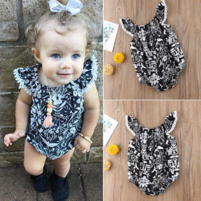 

Newborn Infant Kids Baby Girl Bodysuit Romper Jumpsuit Outfit Summer Clothes Set