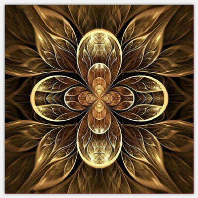 

UpperX 3D diy diamond painting cross stitch kit diamond embroidery resin drill mosaic pattern Gold Flower Picture Gift