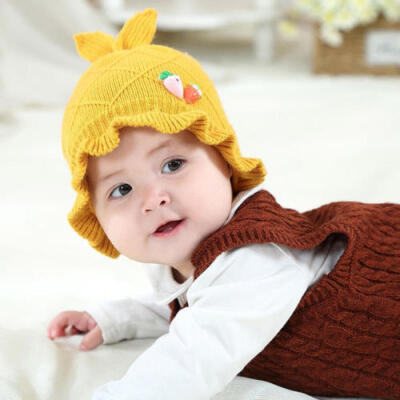 

Kid Child Baby Boys Girls Beanie Hat Cap Winter Warm Double Fur Pom Bobble Knit