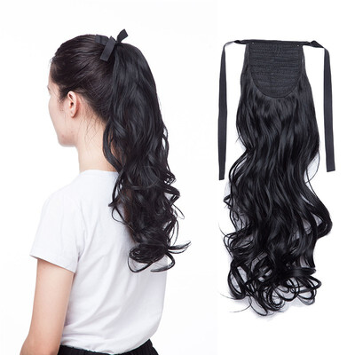 

3 Types Ponytail Extensions One Piece Claw Jaw Pony Tail Clip in Hair Extensions Curly Long Straight Soft Silky