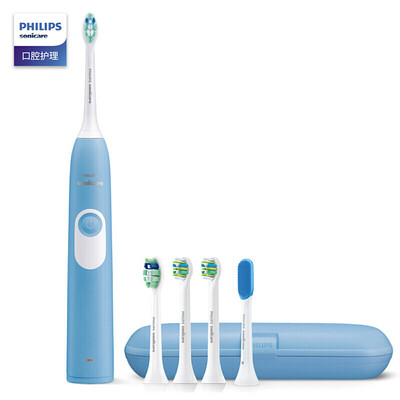 

Philips electric toothbrush Philips Sonic vibration rechargeable original authentic adult children HX321601 light blue