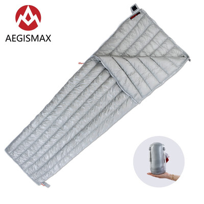 

AEGISMAX Outdoor Camping E Series Goose Down Envelope Sleeping Bag Three-Season Lengthened Adult Nylon Spring Sleeping Bag