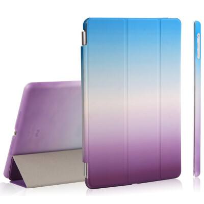 

KOOLIFE Apple iPad MINI2 / 3 Case Rainbow Combo Sleep Wake Up / Trio Кожаный чехол / чехол для iPad iPad mini2 / 3 7.9 inch - Blue + Purple