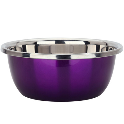 

American kitchen (maxcook) seasoning pot pots thickening stainless steel 28CM colorful purple MCWA132 and noodles with vegetables salad dressing