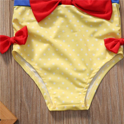 

2Pcs Toddler Kid Baby Girl Bow Swimsuit Swimwear Bathing Suit Tankini Bikini Set