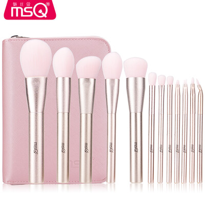 

MSQ 12 Aurora Love Makeup Brush Set Purple Foundation Brush Highlight Brush Eye Shadow Brush Eyelashes Complete Set Beginner Makeup Brush Makeup Makeup