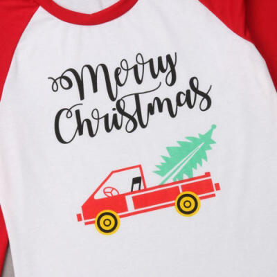 

Family Matching Clothes Mom Dad Kids Winter Jumper Long Sleeve Xmas Tops T-Shirt