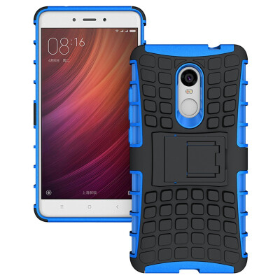 

Fivice Xiaomi Redmi note 4 note 4X Case TPU anti-fall tire pattern back clip bracket phone case