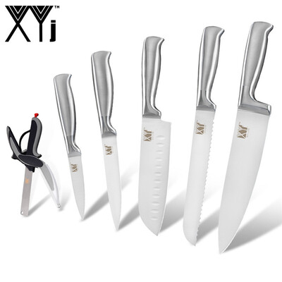 

XYj New Kitchen Knives Paring Utility Bread Chef Slicing Stainless Steel Knife Cooking Tool Set