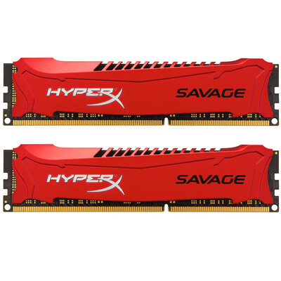 

Кингстонские (Kingston) хакеры God Savage серии DDR3 1600 16GB (8GBx2) настольная память (HX316C9SRK2 / 16)