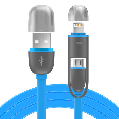 

RND Combo Apple 76 5s data line Andrews mobile phone charging cable 1 m blue support iphone5 6s 7 iPad Huawei millet Samsung
