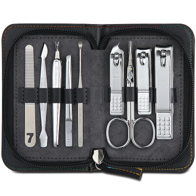 

777 Nail Knife Set Набор для зажима для ногтей 9шт. NTS-8001 Темно-синий (импорт)