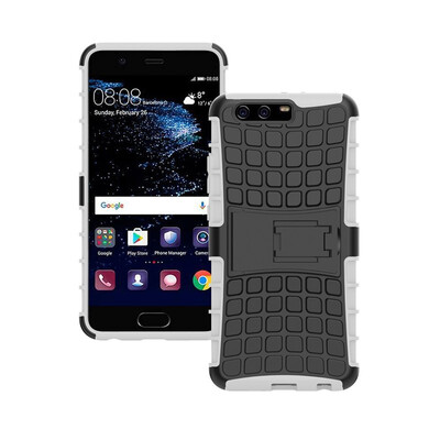 

Fivice Huawei P10 Plus Case TPU anti-fall tire pattern back clip bracket phone case