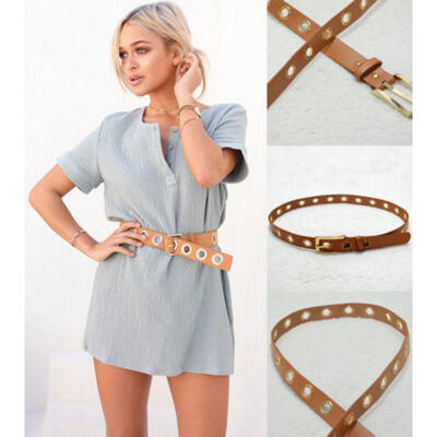 

Fashion Women Skinny Lady Girl Skinny Waist Belt Thin Needle Buckle Waistband A