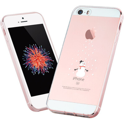 

ESR iPhone SE 5s phone shell protective cover Apple 5S mobile phone sets silicone transparent anti-drop soft shells what series Mr Snowman