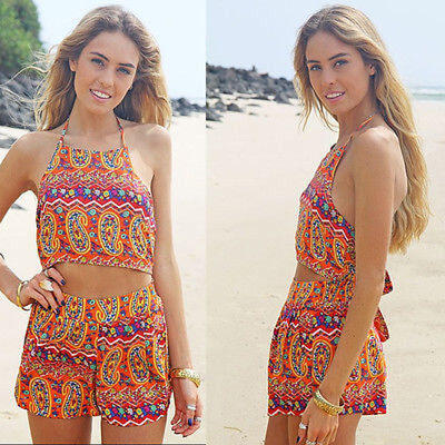 

Womens Bikini SET Sexy Floral Print Swimsuit Suit Swimwear Bathing Beachwear US