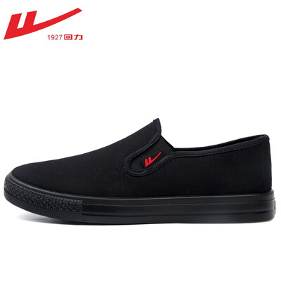 

WARRIOR ALL BLACKLOW-HELP CANVAS LAZY SHOES