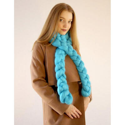 

New Womens Chunky Yarn Snood Cowl Hand Knitted Scarf Warm Handmade Wraps Scarves