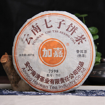 

Lao Tong Zhi 7598 Anning Haiwan Yunnan Pu-erh Tea Cake 2007 357g Ripe