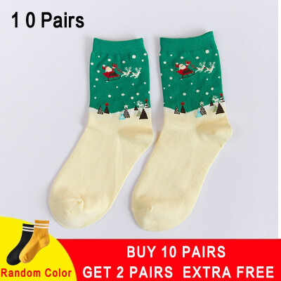 

2018 New Design Christmas Santa Claus Socks Women Cotton Short Elk Winter Socks Cartoon Deer Snow Man Cute Socks New Year Gift