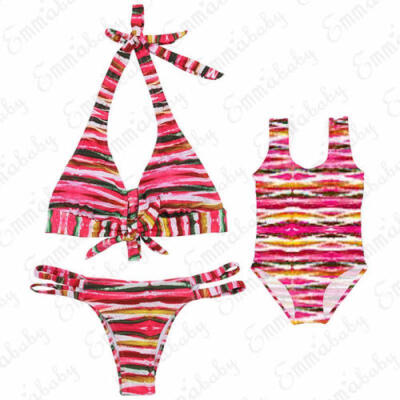 

Family Matching Mother Daughter Women Girl Bikini Bathing Swimsuit Swimwear