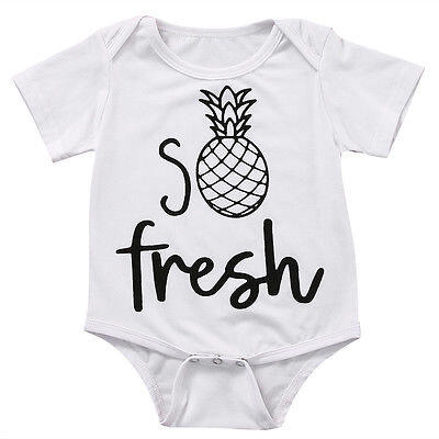 

US Stock Newborn Baby Boys Girls Kids Romper Jumpsuit Bodysuit Clothes Outfits