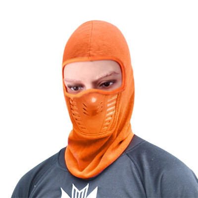 

Winter Warm Motorcycle Windproof Face Mask Hat Neck Helmet Beanies For Men Women Sports Hats Orange