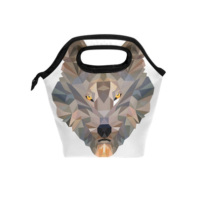 

Lunch Bag Tote Bag Artistic Wolf Travel Picnic Organizer Lunch Holder Handbags Lunch Bag Box