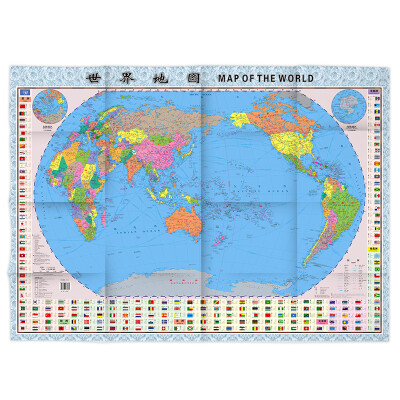 

世界地图全开 中英文对照