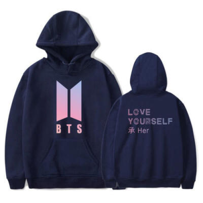 

BTS BT21 Love Yourself Hoodie Sweatshirts Bangtan boys Outwear Anime Kpop