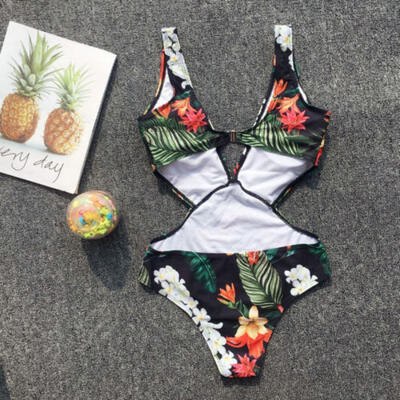 

Fashion Women Swimsuit Push Up Ladies Bikini Swimwear Bathing One Piece Monokini