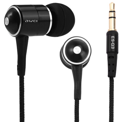 

Awei ESQ3 Noise Isolation In-ear Earphone with 12m Cable for Smartphone Tablet PC