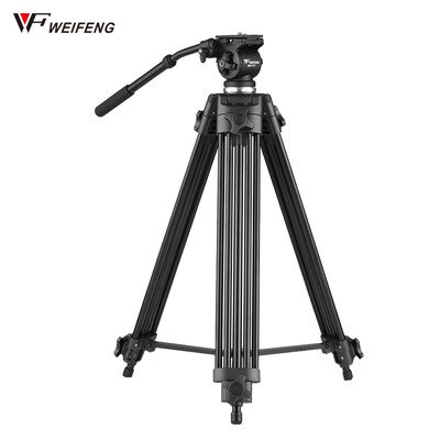 

Weifeng WF-717 18m Professional Aluminum Alloy Camera Camcorder Video Tripod with Fluid Hydraulic Head for Canon Nikon Sony Max