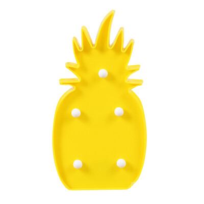 

BRELONG 3D Warm White Kids Room Decoration Night Light Christmas Wedding Decorative - Pineapple