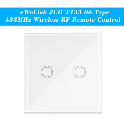 

eWeLink 3CH T433 86 Type Luxury Wall Touch Panel Sticky 433MHz Wireless RF Remote Control Transmitter Automation Modules 3 Gang Su